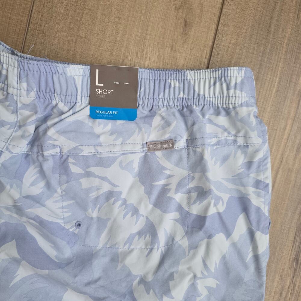 Columbia Women's Sandy River II Printed Blue Shorts Women Sz L - Picture 11 of 11